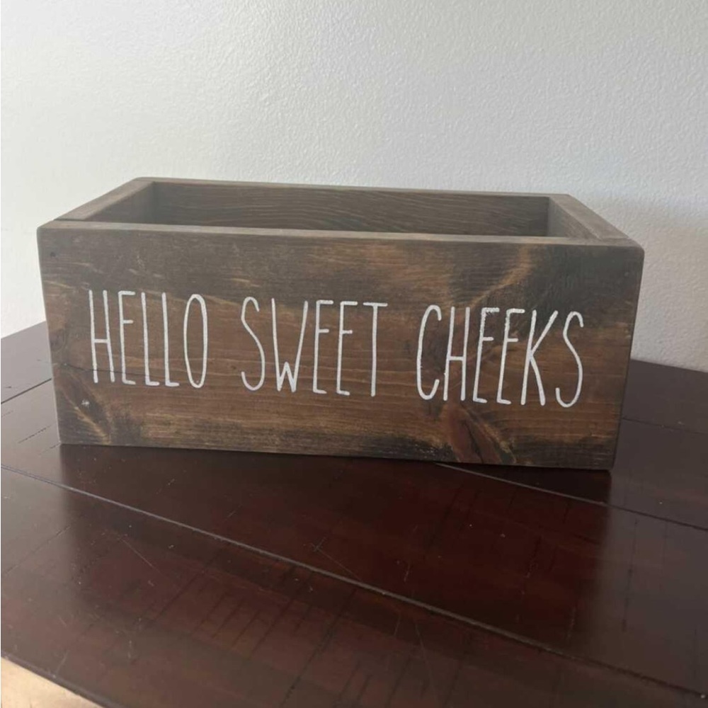 Back of toilet box for toilet paper storage